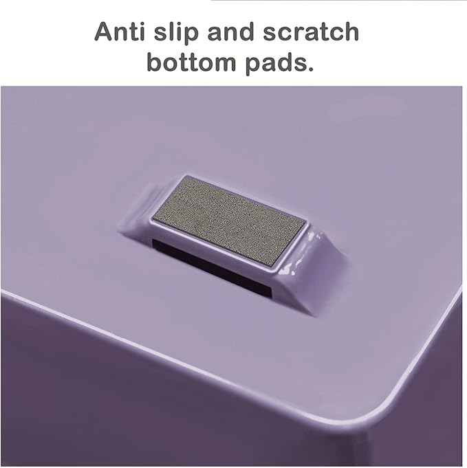 Acrimet 2 Tier Side Load Letter Tray Facility, Desktop File Organizer, A4 Letter Size Paper Organizer, Minimalist Storage Solution Paper Tray for Office, Home, Classroom (Plastic, Solid Purple Color)