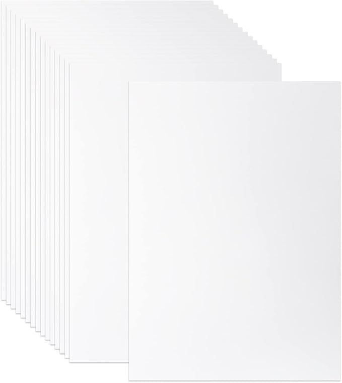 100 Sheets White Card Stock Printer Paper 250gsm 92lb Cover Blank Thick Cardstock Paper for Inviations Card Making,DIY Craft