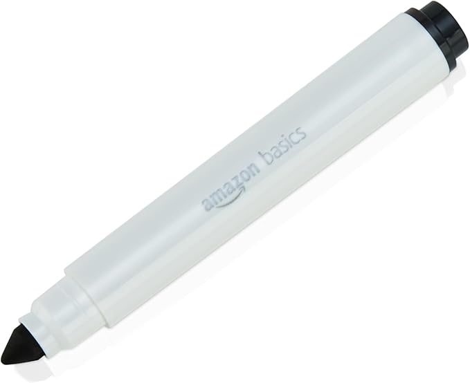 Amazon Basics Colored Markers Pack of 10, Broad Line Washable Markers, Multicolored for Drawing, School