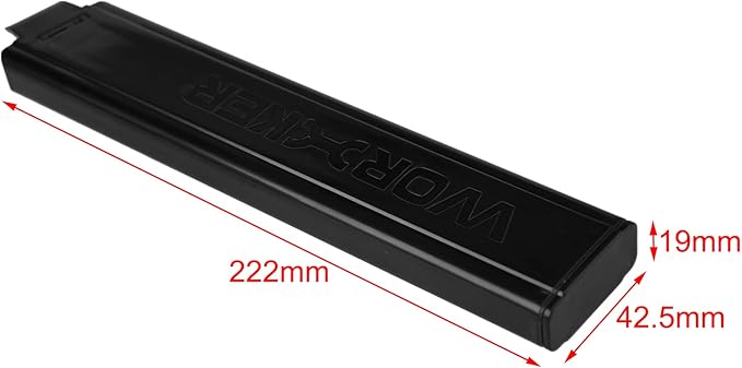 WORKER 15 Round Mini Slanted Talon Mag Quick Reload Clid Compatible Nightingale Blaster (Not Compatible with 18 Slanted Talon Mag) Gray Black