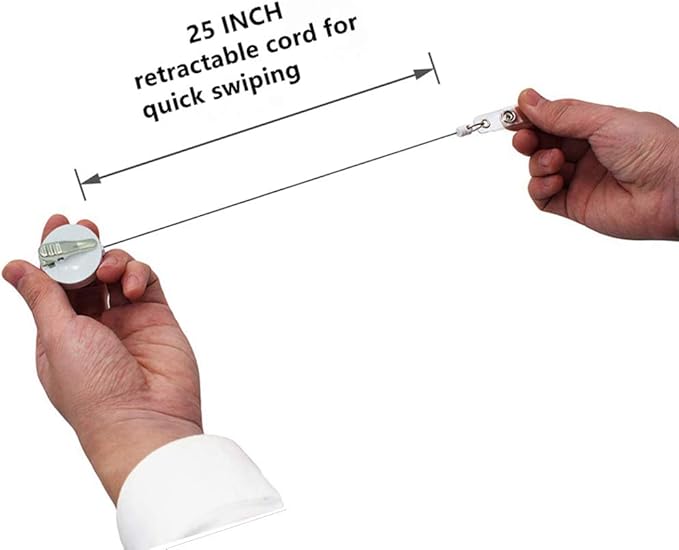 Retractable Badge Reel Clip, Badge Holder with Alligator Clip, Cute Badge Clip on ID Name Card Holders for Nurse Doctor and Office (6Pack Flowers)