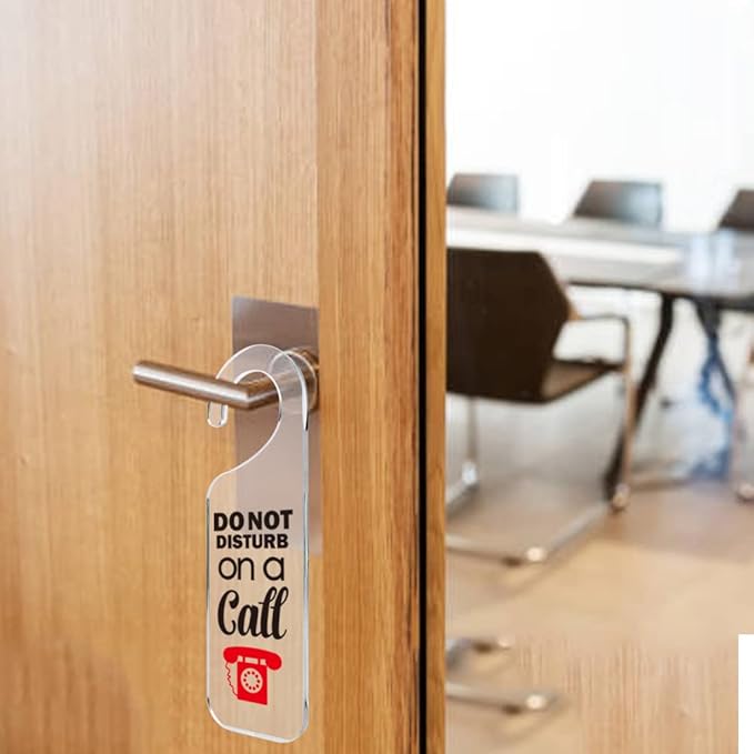 Do Not Disturb Door Sign Engraved Acrylic Hanger Handle Home Decor Acrylic Banner Acrylic Hanging Sign Door Plaque Handmade Office Hanging Sign On A Call