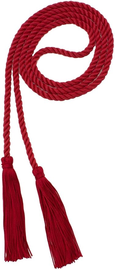 Tassel Depot Graduation Honor Cord - RED - Every School Color Available - Made in USA