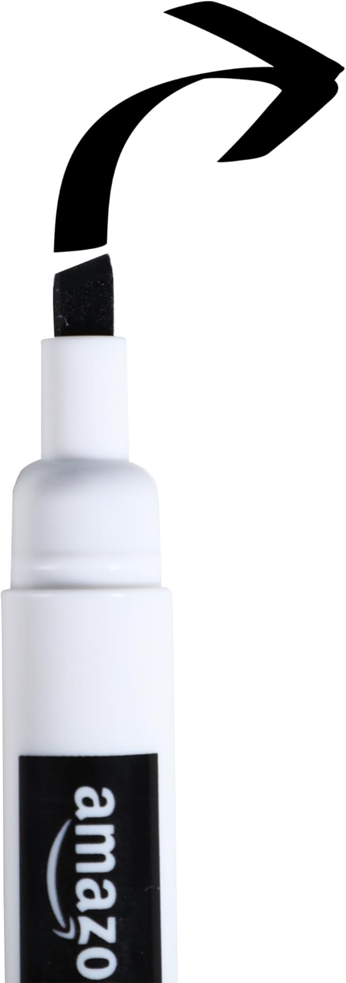 Amazon Basics Dry Erase Markers For Whiteboards, Chisel Tip, Low-Odor, Black, Red, Blue, Pack of 3