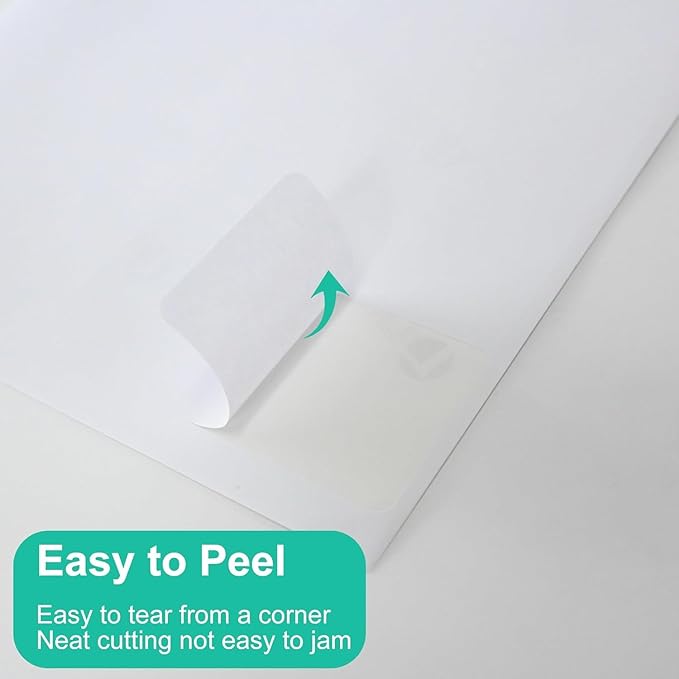 L LIKED Printable Shipping Address Labels, 500 Sheets Mailing Labels, 3-1/3" x 4" Sticker Labels for Laser/Inkjet Printing, Matte White - 3000 Labels.