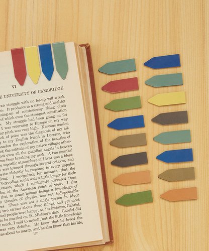 Get to the Point - (EARTHTONE - Box of 60) - Magnetic Slip-over-the-page Arrow Bookmarks (EARTHTONE - Box of 60) Arrow Line Book Marker Pack is Ideal for Men, Women, Teachers, Librarians,Teens & Kids!