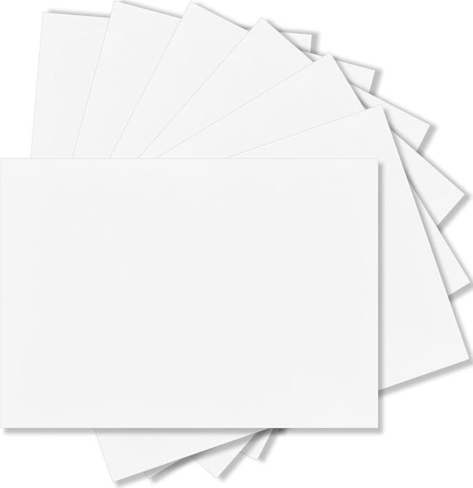100 Pack White Cardstock Paper 5x7 Blank Cards, 250 GSM/92 lb Thick White Card Stock 5x7 for DIY Greeting Cards, Invitation Cards, Thank you cards, Blank Note Cards Cardstock Printer Paper for Crafts