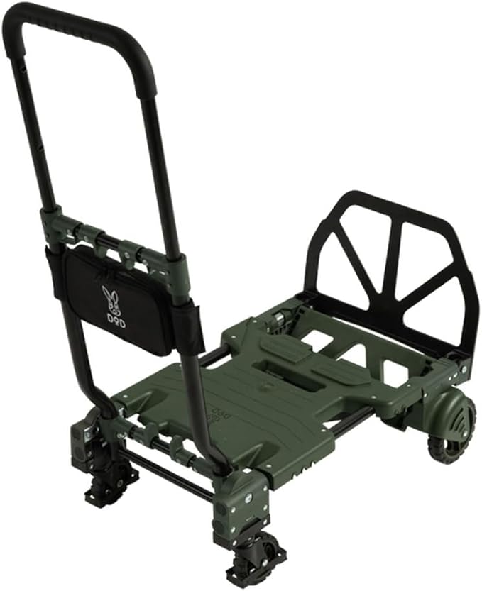 DOD Camp Barrow – Folding Hand Truck Dolly - Upto 260 lbs Capacity Handtruck - Adjustable Luggage Cart - Collapsible Cart - Foldable Cart with Wheels for Camping, Travel, Picnic