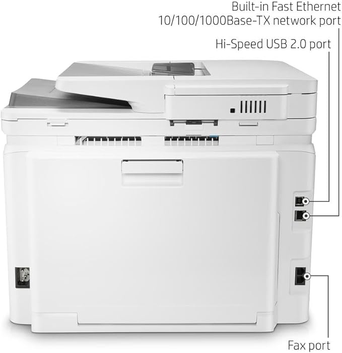 HP Color LaserJet Pro M283fdw Wireless All-in-One Laser Printer, Remote Mobile Print, Scan & Copy, Duplex Printing, Works with Alexa (7KW75A), White