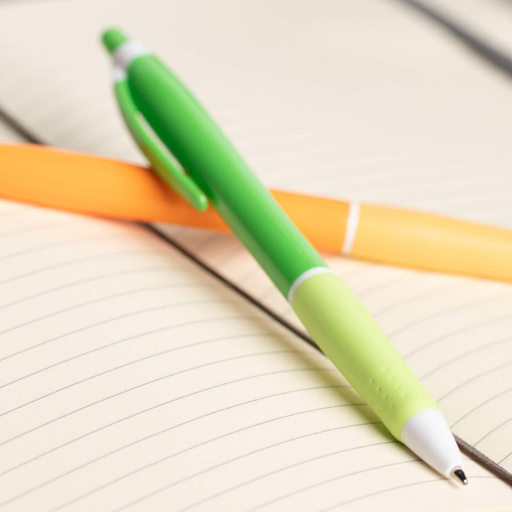 100 Pack Office Pens, Retractable Ballpoint Pens in Black Ink, Ideal for Schools, Notebooks, Journals (Assorted Colors, 100pcs)