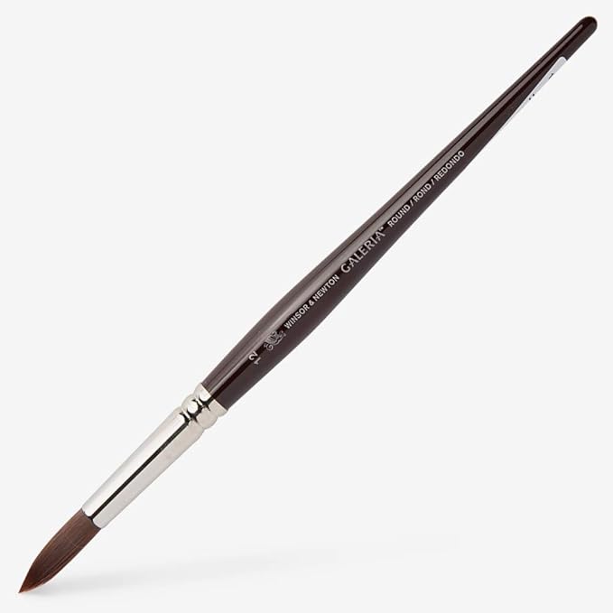 Winsor & Newton Galeria Round Short Handle Brush, Size 12