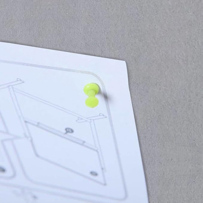 VIZ-PRO Notice Board Felt Gray, 36 X 24 Inches, Silver Aluminium Frame