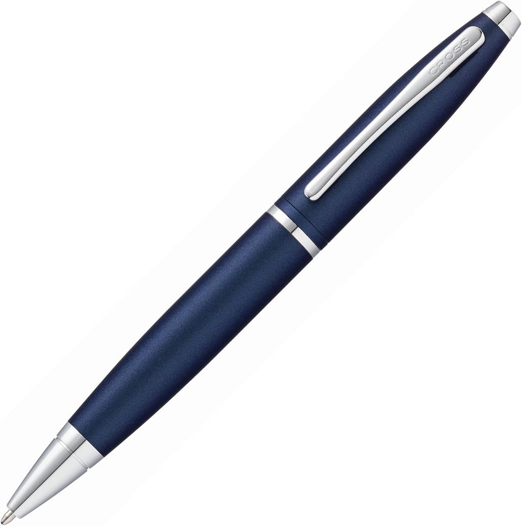 Cross Calais Refillable Ballpoint Pen Presented in a Luxury Gift Box - Medium Point, Black Ink, Matte Metallic Midnight Blue