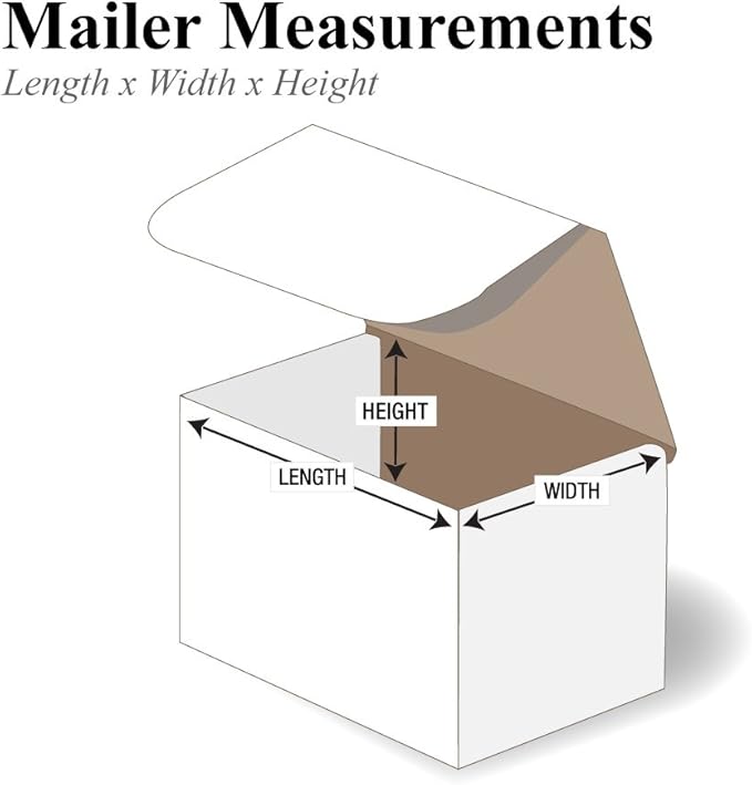 Partners Brand PM542 5"L x 4"W x 2"H, White (Pack of 50)