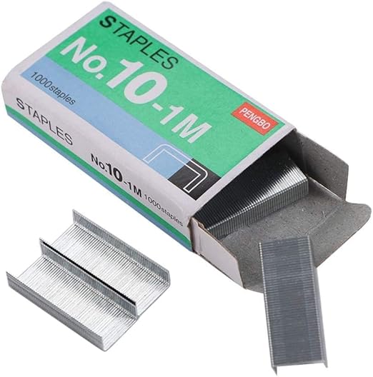Staples Mini Metal Staples 1000Pcs/Lot No.10-1M Stationary No.10 Binding Stapler Office Binding Supplies Student Stationary School Supplies Manual Staplers