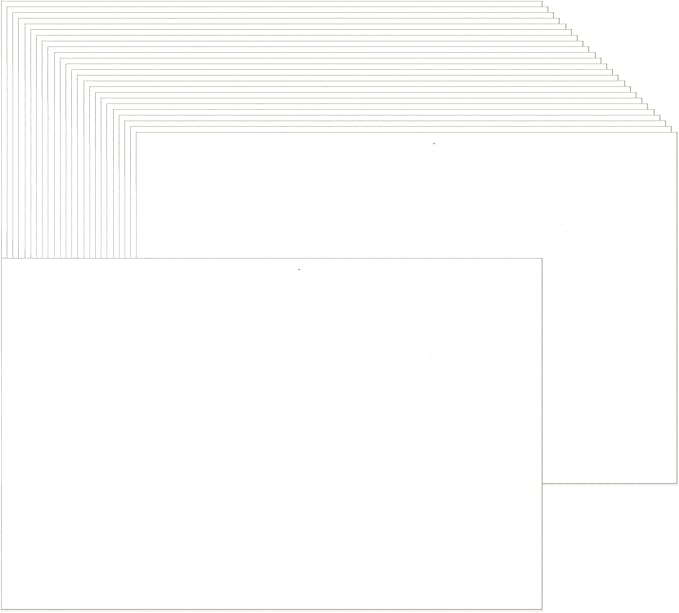 Baisunt 25 Pack 4x6 White Cardstock Paper Blank Thick Heavyweight 92lb Card Stock for Making Greeting Cards, Invitations cards, Photos, Postcards