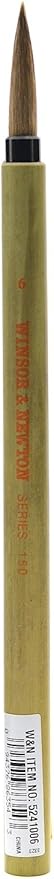 Winsor & Newton 6 Series 150 Bamboo Short Handle Brush-Round