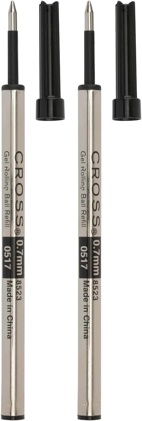 Cross Selectip Gel Rollerball Pen Refill, Medium Point, Black, 2-Pack (8523-2)