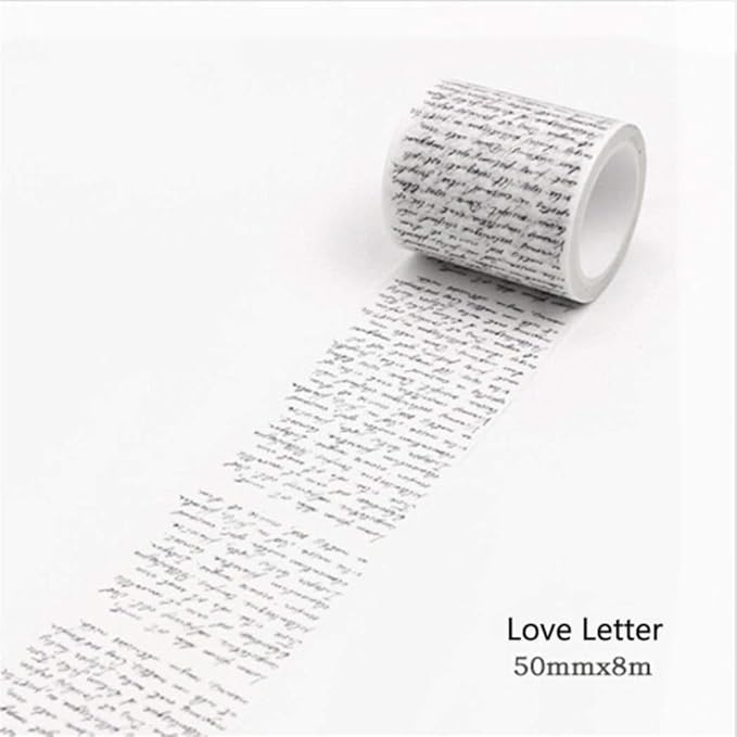 LIUCM Washi Tape Masking School Supply Scrapbooking Wide Tape Adhesive Vintage Tape(style7)