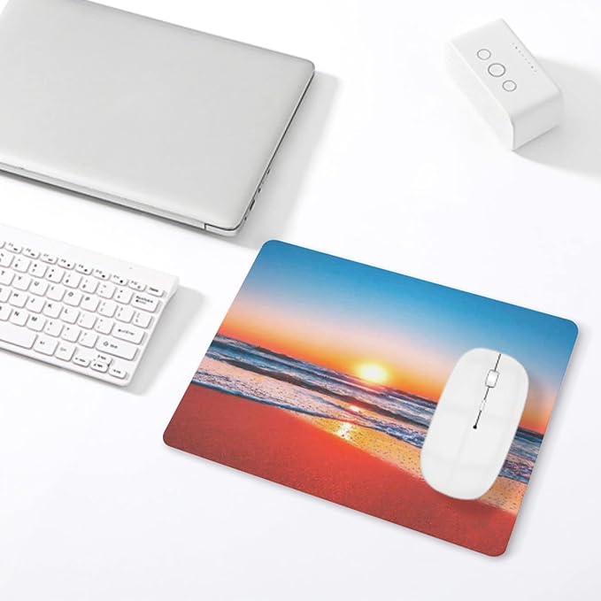 Sunrise Mouse Pad, Square Mousepad,Waterproof Mouse Mat Non-Slip Rubber Base MousePads for Office Home Laptop Travel, 9.5"x7.9"x0.12" Inch
