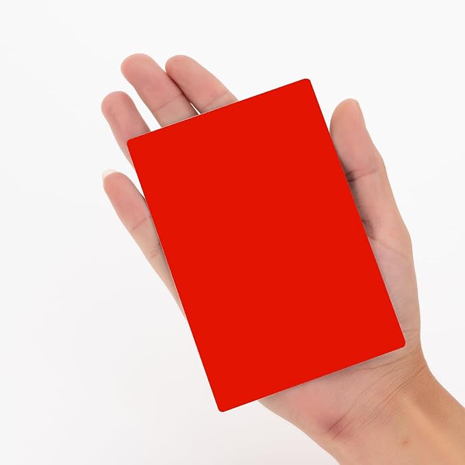 Dry Erase Big Magnetic Labels (4.8x3.2",Pack of 20),Large Write On Magnets Name Plates Sticker,Waterproof/Reusable for Refrigerator&Lockers&Whiteboard&Cabinet(Red)