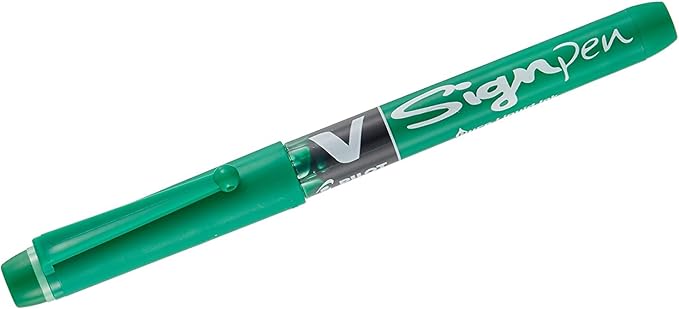 Pilot V Sign Pen Liquid Ink 2.0 mm Tip - Green Single Pen