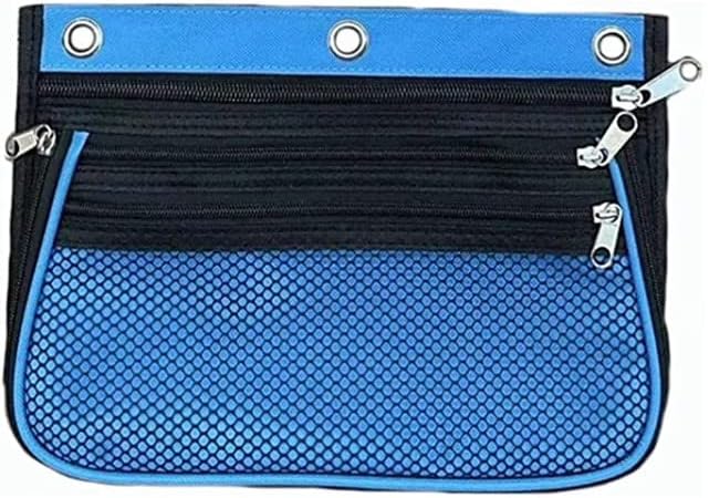 Charles Leonard, Expandable 3 Pocket Pencil Pouch, Expanding to 2.25", 10.25" W x 7.25" H x 2.5" D - Assorted Colors, 3/Pack (76365-3)