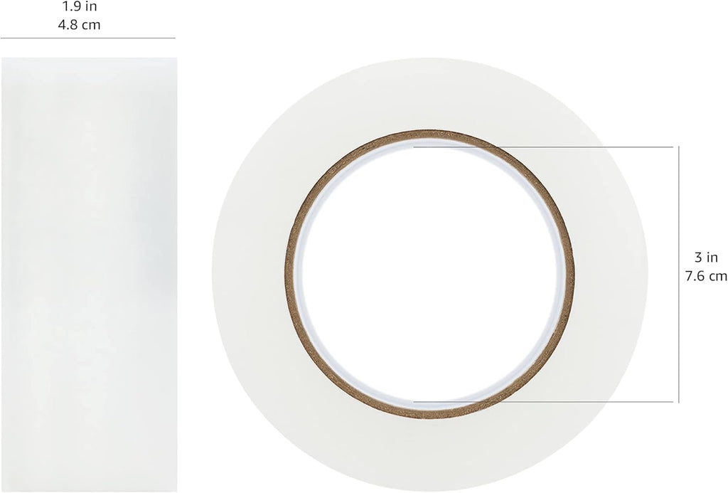 Amazon Basics Packing Tape for Moving boxes, Shipping Tape Refills, Clear, 1.88-Inch Wide x 109 Yards, 6-Pack, Total 654 Yards