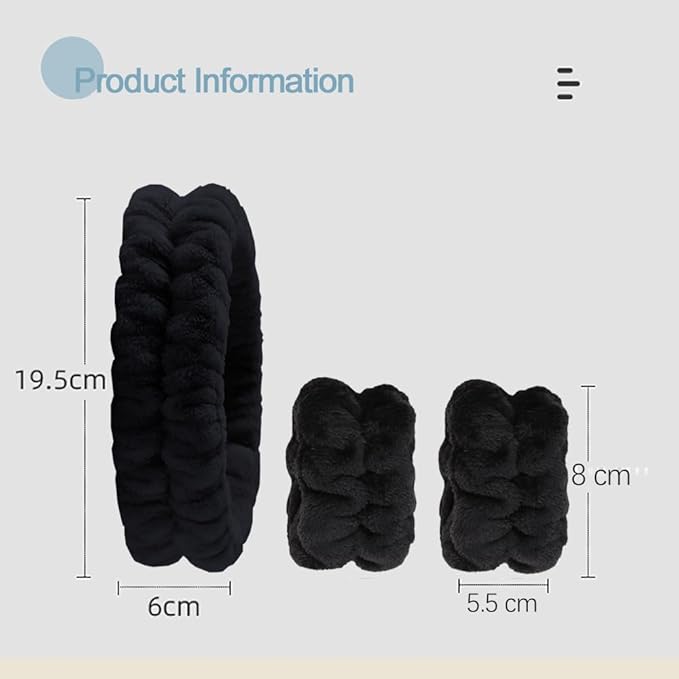 Wrist Towels for Washing Face Spa Wristbands and Headband Microfiber Quick Dry Absorbent Wristbands for Girls Men Makeup 6PCS Prevent Liquid from Spilling