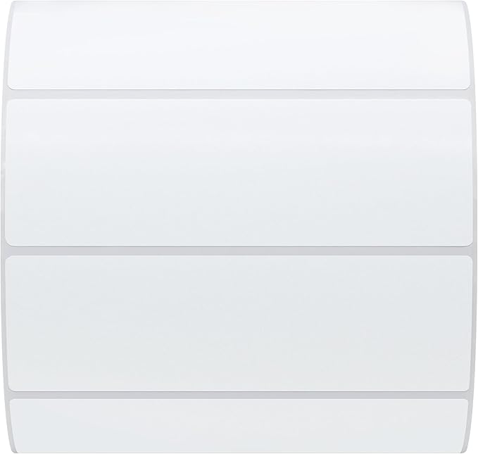 Hybsk 3x1 inch Direct Thermal Labels for Barcodes, Address, Compatible with Rollo Label Printer & Zebra Desktop Printers (3"x1",2 Rolls White)