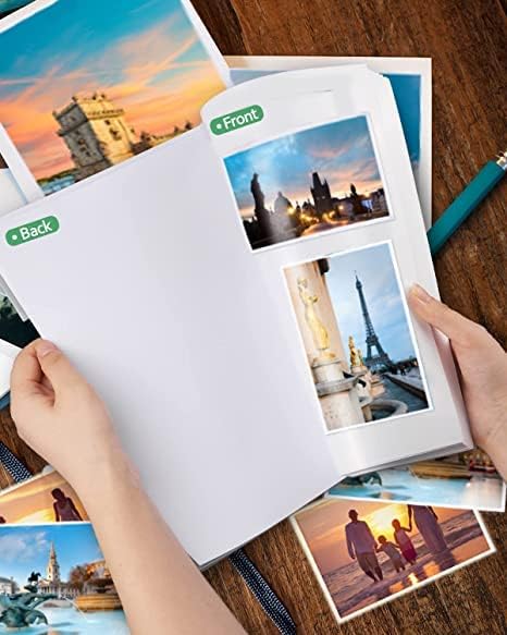 Gwybkq Glossy Printable Vinyl Sticker Paper for Inkjet Printer 25 Sheets 8.5"x11" Adhseive White Labels Decal Papers