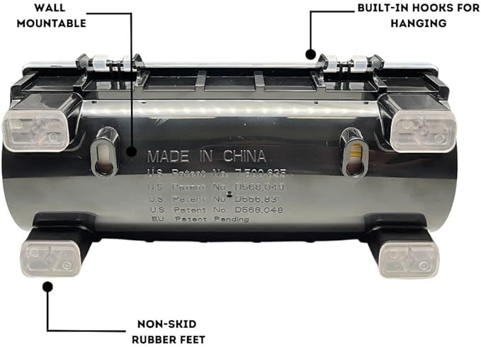 7-Slot Day of The Week Covered Label Dispenser (for 3/4" or 1" Labels) - Food Sticker Holder for Inventory Management and Meal Prep, Protects Labels Inside