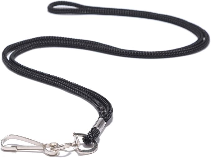 Extra Thick Horizontal ID Card Name Tag Badge Holder with Waterproof Type Resealable Zip (Holders with lanyards, 100Packs)