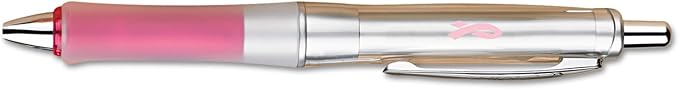 PILOT Dr. Grip Center of Gravity - Breast Cancer Awareness Refillable & Retractable Ballpoint Pen, Medium Point, Pink Barrel, Black Ink, Single Pen (36192)