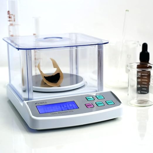 600 g x 0.01 g Digital Lab Scale, Piece Counting, Wind Shield, Stainless Steel Pan, Backlit LCD, AC Adapter, Multiple Weight Unit, Capacity: Max 600 g, Min 0.05 g (50 mg), Readability: 0.01 g (10 mg)