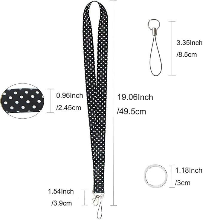 Yiflin Cute Neck Lanyard for Keys, Wallet, Id Card Holder, Cool Keychain Lanyard for Women, Men, Teacher