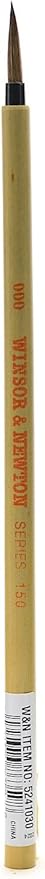 Winsor & Newton Series 150 Bamboo Short Handle Brush-Round #000,Brown