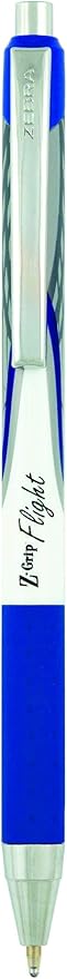 Zebra Pen Z-Grip Flight Retractable Ballpoint Pen, Bold Point, 1.2mm, Blue Ink, 18-Pack (21218)