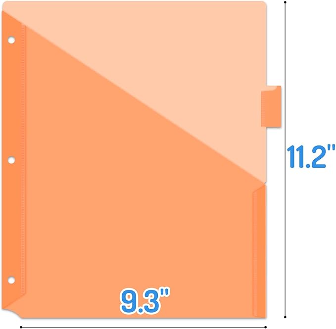Forvencer 16 Count Dividers with Pockets, 8 Tab Dividers for 3 Ring Binder with Pockets, Subject Dividers with Pockets, Premium Quality Notebook Dividers with Pockets, Vibrant Color, 2 Sets