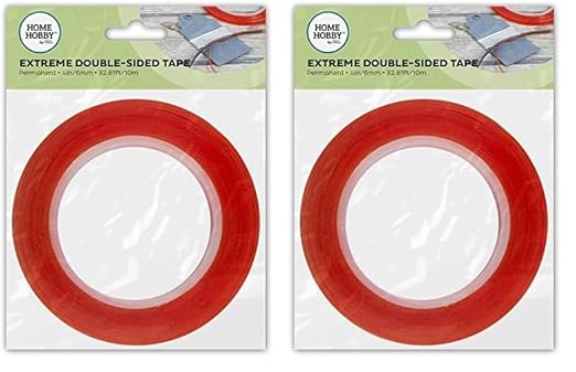 HomeHobby by 3L 67088 Red Line Double-Sidedtape 1/4" (Pack of 2)