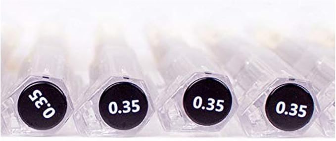 BEMLP Gel Ink Pen Extra Fine Point Pens Ballpoint Pen 0.35mm Black for Japanese Office School Stationery Supply 12 Pieces