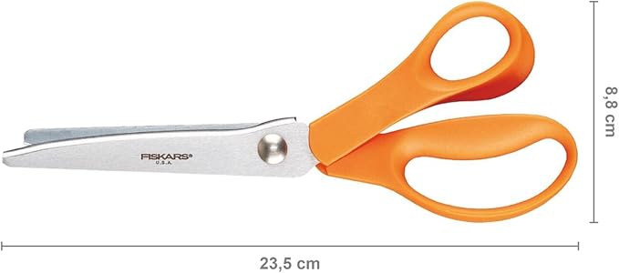 Fiskars 1005130 Tijeras Dentadas Classic 23, 8.8 x 23.1 x 1.9 cm, Standard
