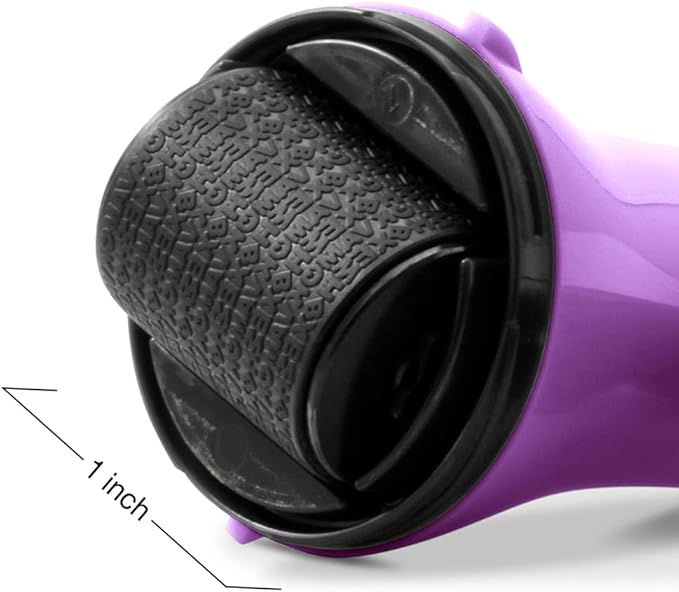 Wide Advanced Privacy Protection Roller for Bills, Mail, Address Labels, mask Private Information Without a Shredder, Identity Theft Prevention Stamp by Guard Your ID, ASOTV (Wide 3-Pack, Purple)