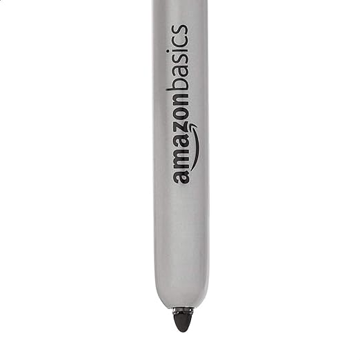 Amazon Basics Permanent Markers, Retractable, 12 Count, Art Supplies for Home, School, and Office Use, Black
