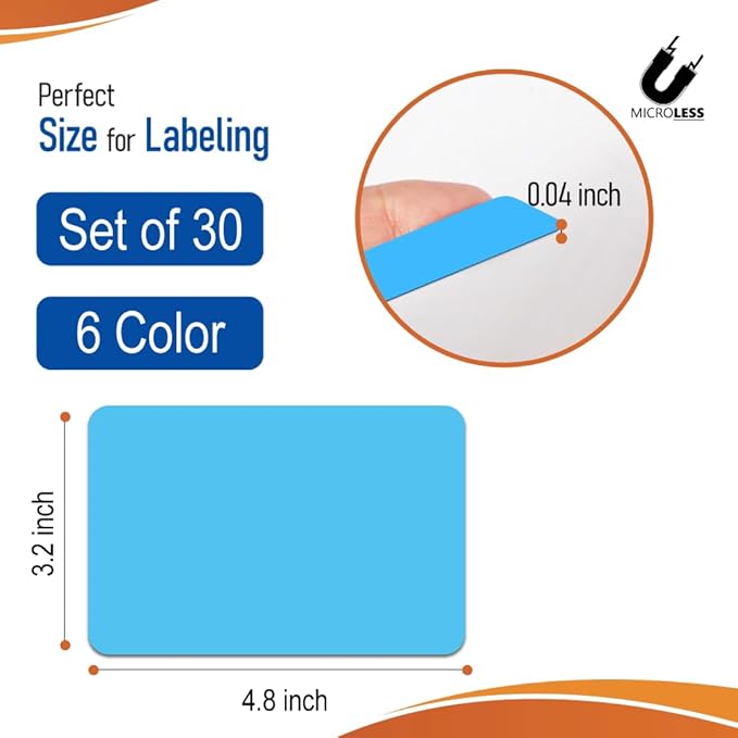 Dry Erase Magnetic Label Full Colored 4.8 x 3.2 inch