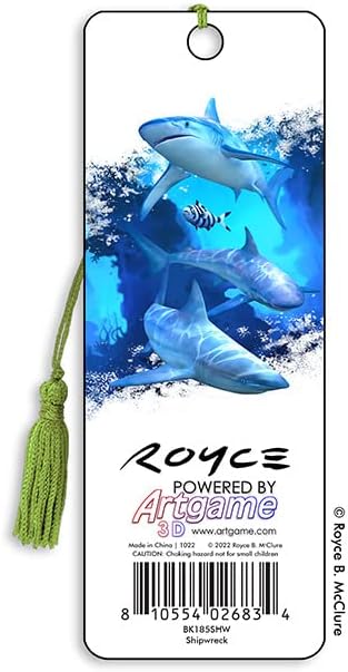 3D Bookmarks Featuring The Artwork of Royce B Mcclure (Shipwreck)