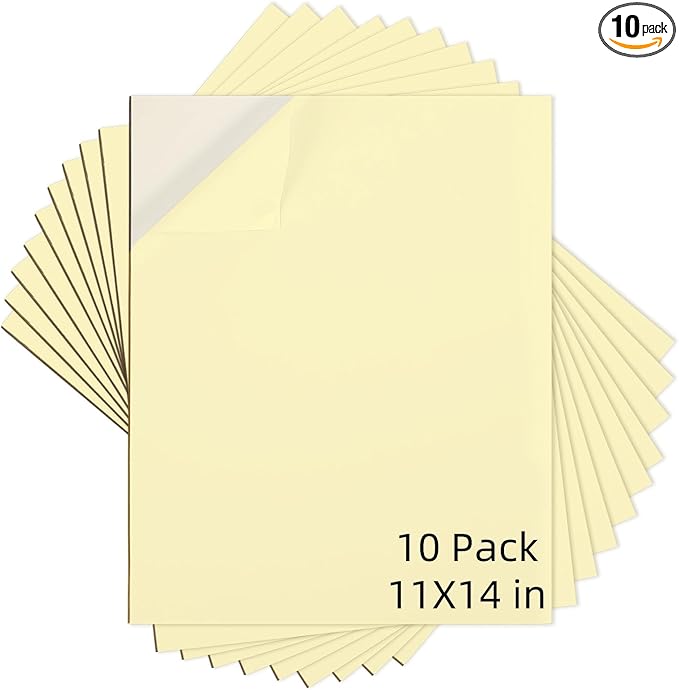 Self Stick Mounting Board 11 X 14 inch, for Cross Stitch, Photo Frame Backing （10 Pack）