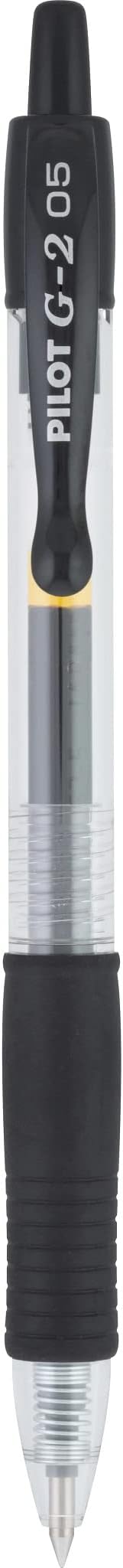 Pilot, G2 Premium Gel Roller Pens, Extra Fine Point 0.5 mm, Pack of 8, Black