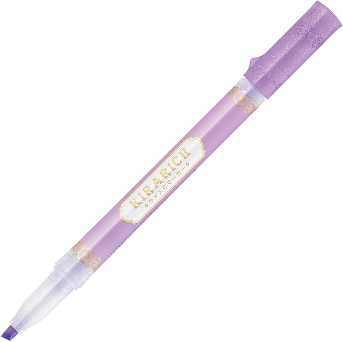 Zebra Glitter Highlighter, Kirarich, 5 Color Set (4901681512102)