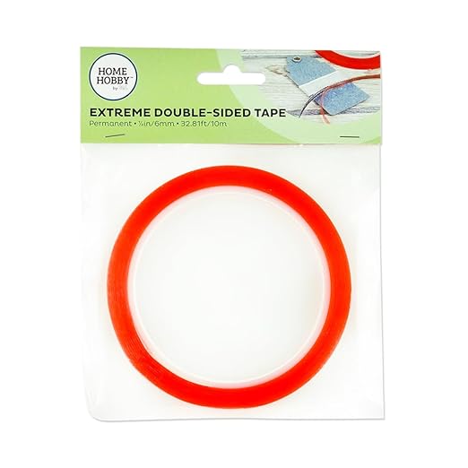3L HomeHobby 67088 Red Line Double-Sidedtape 1/4"